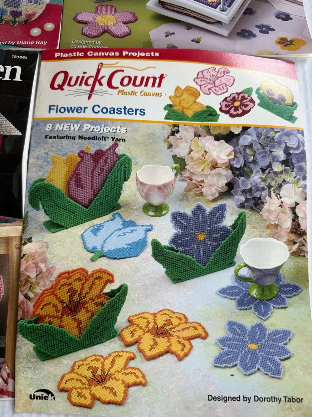 PLASTIC CANVAS Needlecraft& Others Canisters, Liquid Soap, COUNTRY CORE DESIGNS